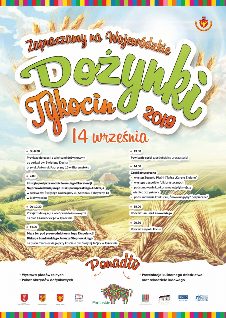 Dożynki Wojewódzkie 2019 plakat
