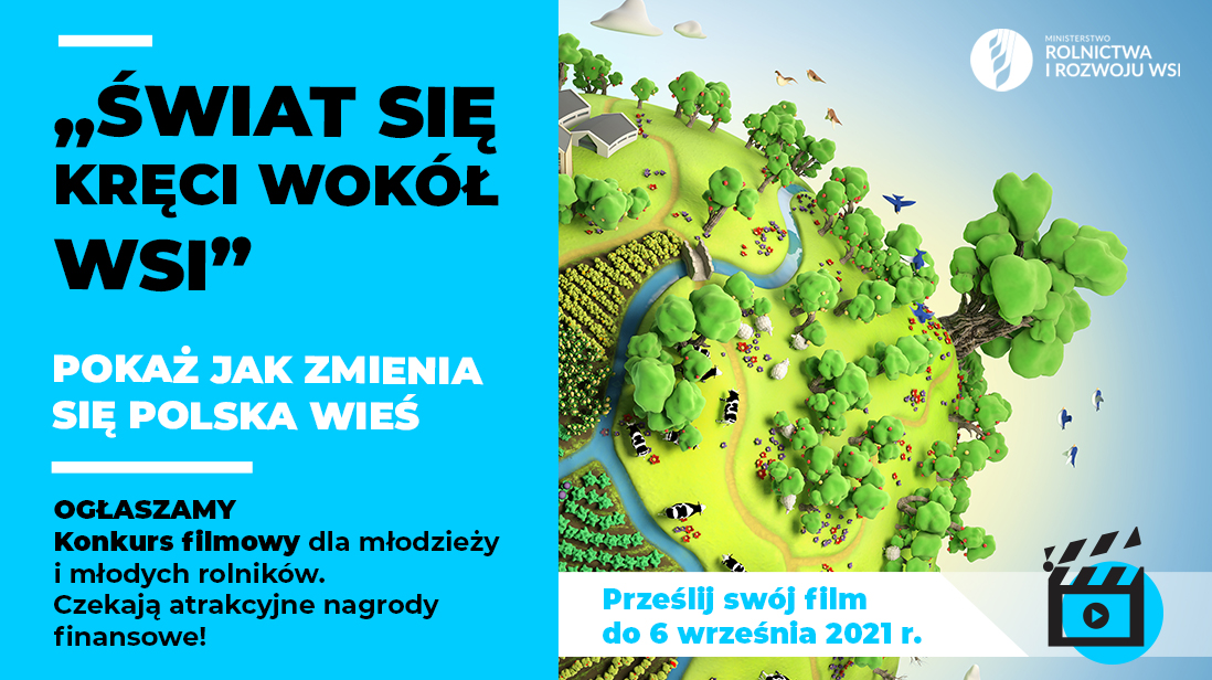"Świat się kręci wokół wsi" plakat konkursu