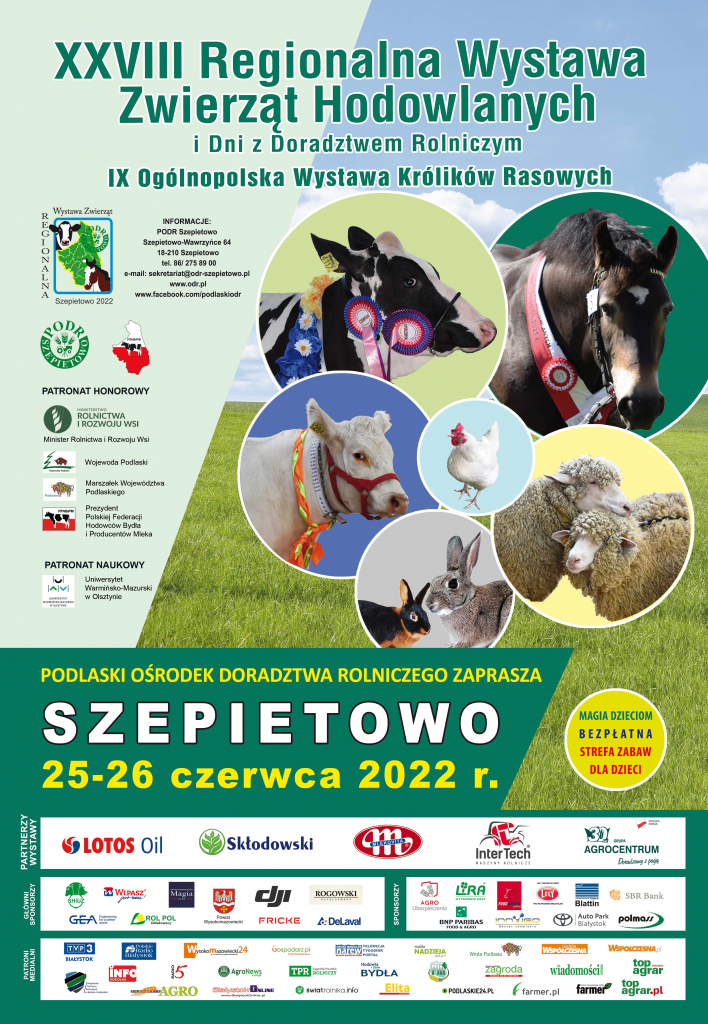 regionalna wystawa zwierzat hodowlanych i dni z doradztwem rolniczym Plakat
